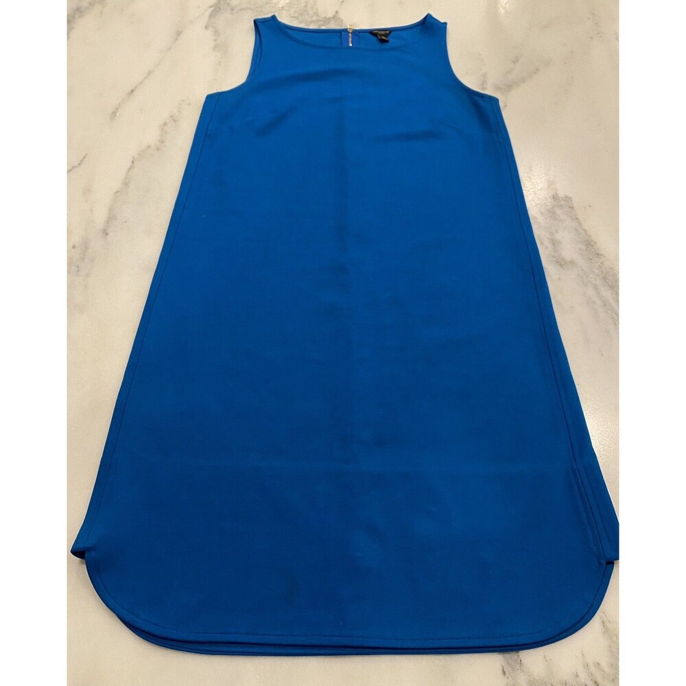 Ann Taylor Women's Sheath Dress Size XS Blue Sleeveless Back Zip